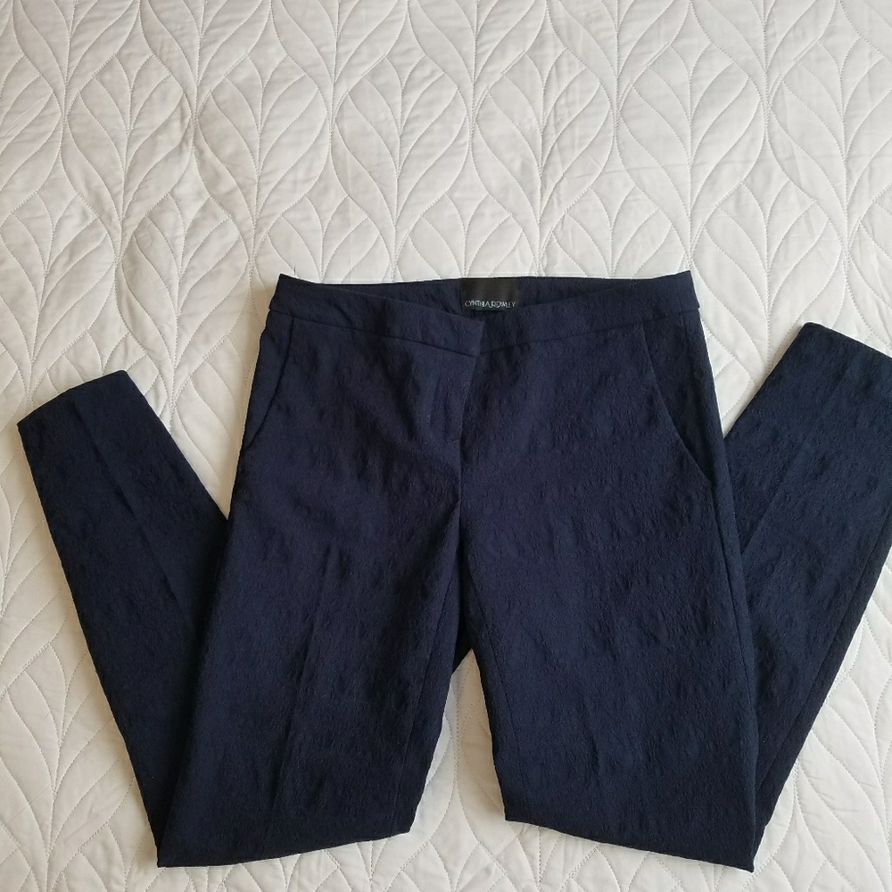 Cynthia Rowley navy blue slack